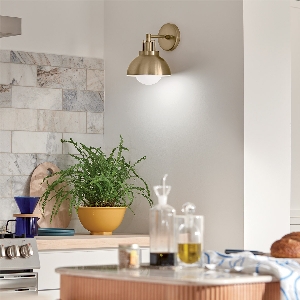 Wandleuchten & Wandlampen von Elstead Kichler Niva 1 lt wandelbare Wandleuchte - Champagner Bronze KL-NIVA-1W-1P-CPZ