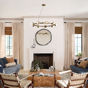 Hängeleuchte, Pendelleuchten & Hängelampen von Elstead Palta 9 Licht Kronleuchter - Champagner Bronze KL-PALTA9-CPZ