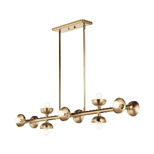 Palta 10 lt Linear Pendelleuchte - Champagner Bronze von Elstead