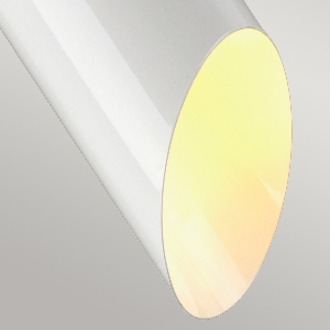 Serie QUINTO VON ELSTEAD von Elstead von Elstead Quinto 1 leichte Pendelleuchte - Weißes Altmessing QUINTO1P-WAB