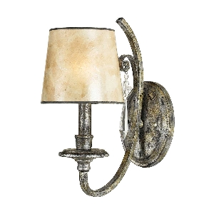 Kendra 1 aplique de pared ligero - plata moteada von Elstead