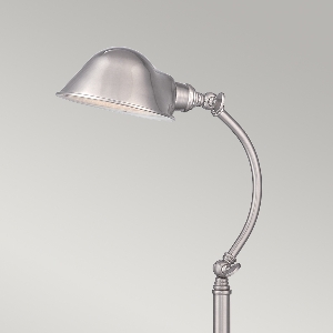 Elstead&nbsp;Thompson LED-Tischleuchte aus gebürstetem Nickel&nbsp;QZ-THOMPSON-TLBN