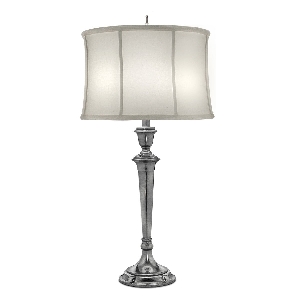Tischleuchten, Tischlampen & Schreibtischleuchten von Elstead Syracuse 1 Leuchte Tischlampe - Nickel antik SF-SYRACUSE-AN