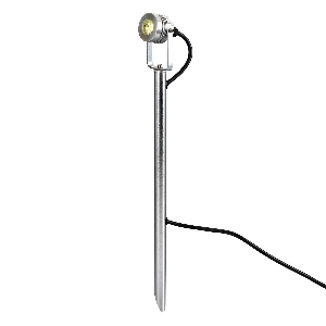 Spennymoor 1 x 12V Strahler und Mast mit 1m Kabel - Eloxiertes Aluminium von Elstead