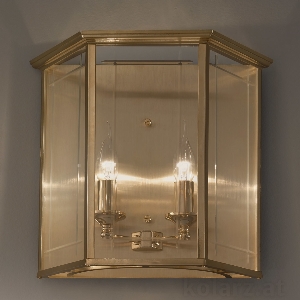 KOLARZ-Austrolux Leuchten Artikel von KOLARZ-Austrolux Leuchten Wandleuchte ORANGERIE, Altmessing Länge 34 cm, Breite 38 cm, Ausladung 19 cm, 2 flg., E14, 60 W 0251.62E.4