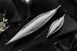 Schalen von Casa Élite Bowl SILVER LEAF 17371