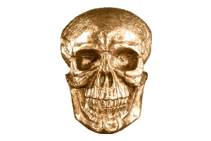 Wanddekoration Skulptur SKULL  von Casa Élite
