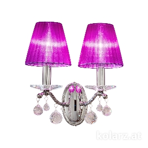 KOLARZ-Austrolux Leuchten Wandleuchten & Wandlampen von KOLARZ-Austrolux Leuchten Wandleuchte CARMEN II, Chrom Breite 28 cm, Höhe 16 cm, Ausladung 15 cm, 2 flg., E14, 60 W 3234.62.5.KoT