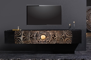 stylische Konsolen von Casa Élite TV-Board GOLDEN SUNSET 3D 160 cm hängend 44250