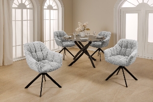 Serie PAPILLON VON CASA ELITE von Casa Élite von Casa Élite Drehstuhl PAPILLON  44593