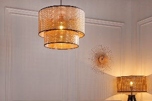 Casa Élite Artikel von Casa Élite Hängeleuchte WIENER GEFLECHT 42808