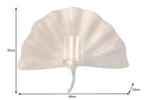 Casa Élite Artikel von Casa Élite Wanddekoration Kerzenhalter GINKGO  41781