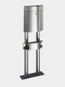 Albert Leuchten Briefkästen & Zeitungsrollen von Albert Leuchten Standbriefkasten Typ Nr. 0765 - kompl. aus Edelstahl 690765