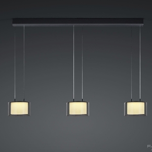 Hängeleuchte, Pendelleuchten & Hängelampen von BANKAMP Leuchtenmanufaktur LED-Pendelleuchte flex Grand SMOKE 2216/3-39