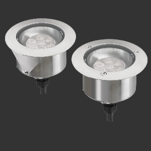 LED Einbaustrahler, mit Wabenblendschutz, verschraubbar für erhöhten Diebstahlschutz, Gehäuse V4A von dot-spot