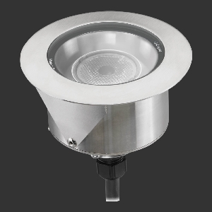 Einbauleuchten & Einbaulampen von dot-spot LED Einbaustrahler, mit Wabenblendschutz, verschraubbar für erhöhten Diebstahlschutz, Gehäuse V4A 30616.099.10.33