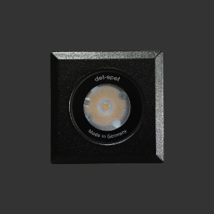 Einbauleuchten & Einbaulampen von dot-spot LED Einbaustrahler, quadratisch, Gehäuse V4A Edelstahl, schwarz matt emailiert 31221.199.40.33