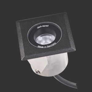 dot-spot von dot-spot LED Einbaustrahler, quadratisch, engstrahlend, reduzierter Blendeffekt, Gehäuse V4A Edelstahl 33211.827.10.33