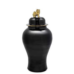 Designer-Top Einrichtung und Deko fürs Schlafzimmer von Eichholtz VASE GOLDEN DRAGON L 110687