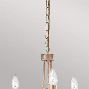 Hängeleuchte, Pendelleuchten & Hängelampen von Elstead Kronleuchter Christina CRT3-SILVER-GOLD