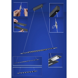 Hängeleuchte, Pendelleuchten & Hängelampen von HELL Leuchten BLU STICKS LED Pendelleuchte 20401/1-06