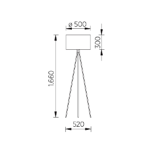 Knapstein Leuchten RUBY Stehleuchte mit Sensordimmer 41.948.05-11