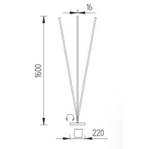 Stehleuchten & Stehlampen für den Flur von Knapstein Leuchten JILL-S Stehleuchte 41.966.05