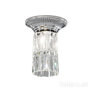 Deckenleuchten & Deckenlampen von KOLARZ-Austrolux Leuchten Deckenleuchte MILORD CRYSTAL, KOLARZ Pure, Chrom D 16 cm, Höhe 20 cm, 1 flg., G9, 60 W 0346.11.5