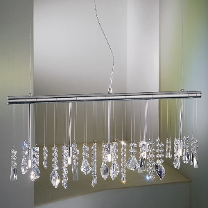 KOLARZ Leuchten Hängeleuchte, Pendelleuchten & Hängelampen fürs Wohnzimmer von KOLARZ Leuchten Stretta Luster mit SPECTRA® Swarovski 104.85.5