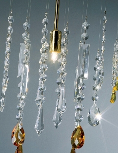 Serie STRETTA VON ALLE von Alle von KOLARZ Leuchten Stretta Luster - chandelier verchromt 104.87.5