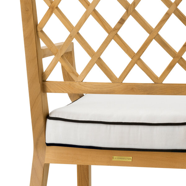 Outdoor Esszimmerstuhl Paladium mit Armlehne der Firma Eichholtz