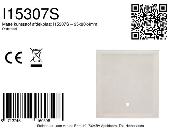 Kunststoffabdeckung der Firma Steinhauer