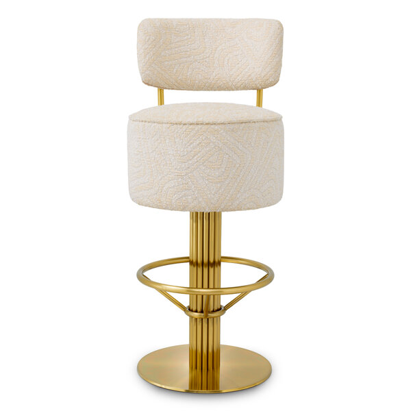 Taburete de bar Carleton con respaldo der Firma Eichholtz