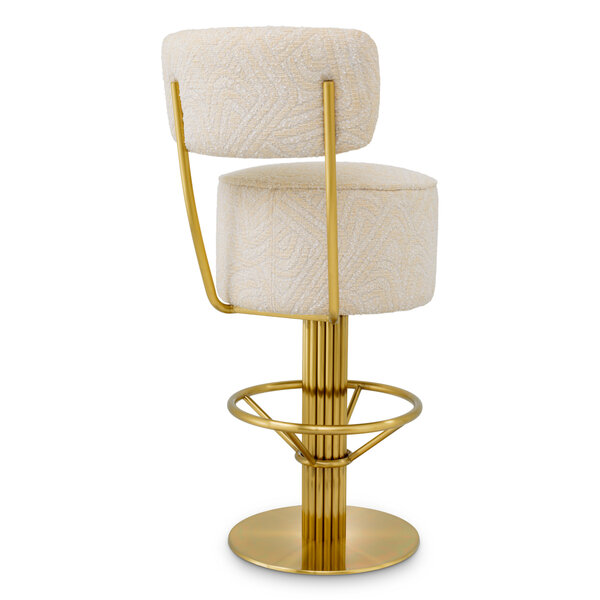 Taburete de bar Carleton con respaldo der Firma Eichholtz