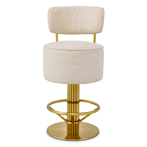 Taburete de bar Carleton con respaldo der Firma Eichholtz