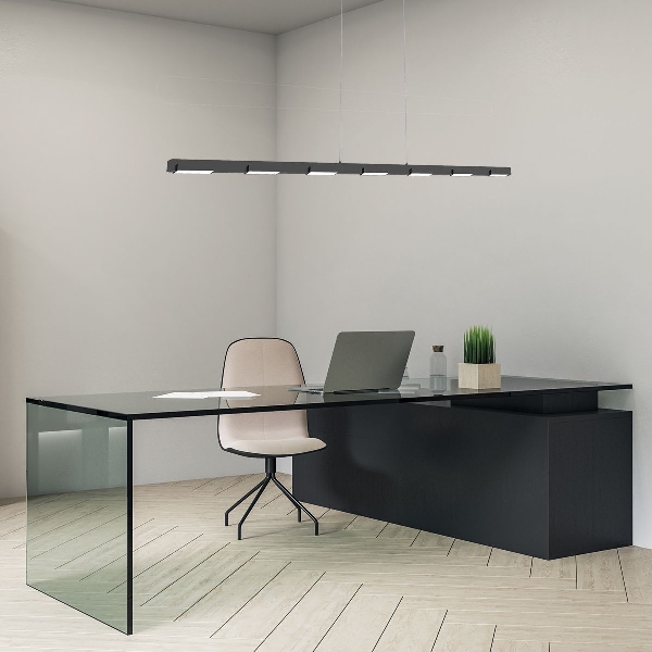 Hängelampe Bloc mit Seillift der Firma Steinhauer