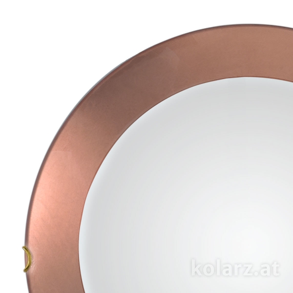 Plafón MOON, cobre en hoja, cobre en hoja D 50 cm, altura 9 cm, 3 luces, E27, 60 W der Firma KOLARZ-Austrolux Leuchten