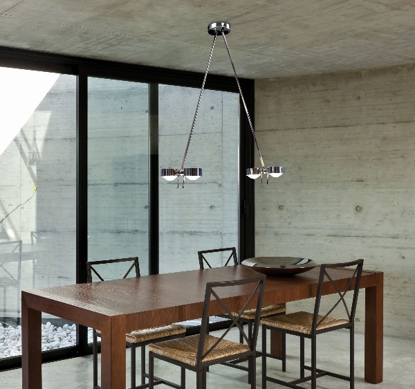 Puk Ceiling Sister Twin + LED/ Armlänge 40 cm von Top Light Leuchten