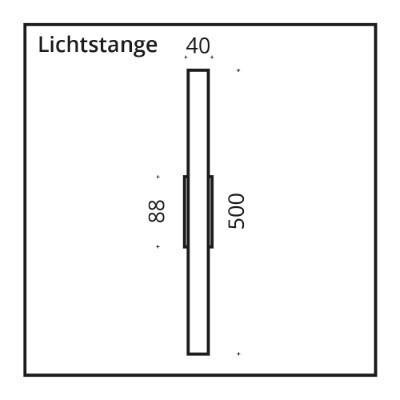 Barra luminosa - casquillo S14D / cromo mate der Firma Top Light Leuchten
