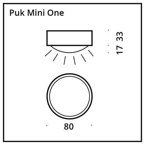 Puk Mini One - LED / antracita mate der Firma Top Light Leuchten