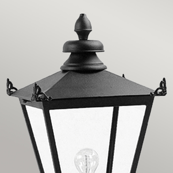 Wilmslow 1 Licht Sockellaterne - Schwarz der Firma Elstead