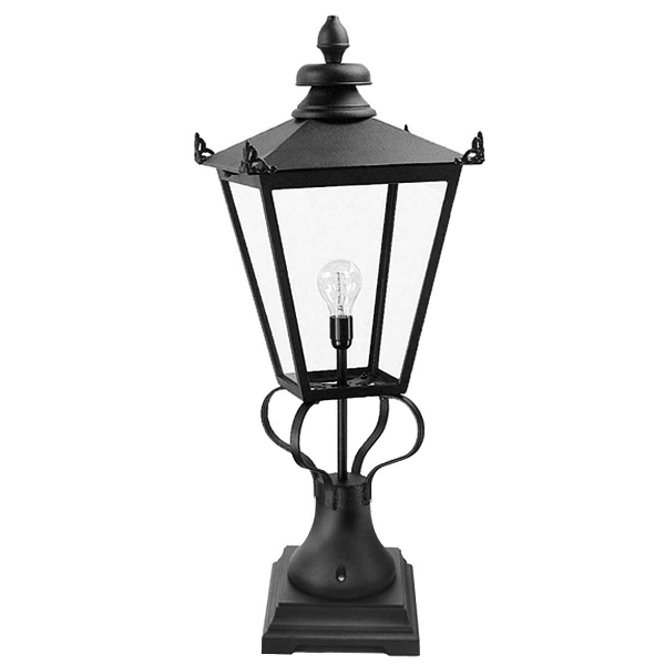 Wilmslow 1 Licht Sockellaterne - Schwarz der Firma Elstead