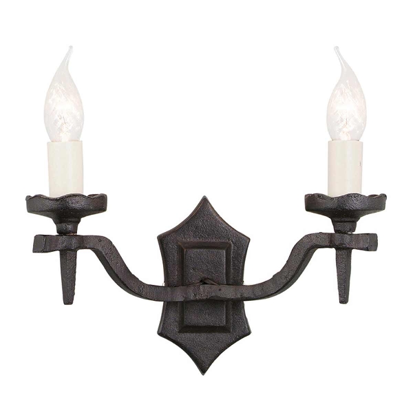 Rectory 2 Light Wall - Schwarz der Firma Elstead