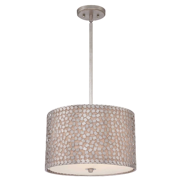 Elstead Confetti 3 Light Medium Pendelleuchte - Altsilber QZ-CONFETTI-P-M