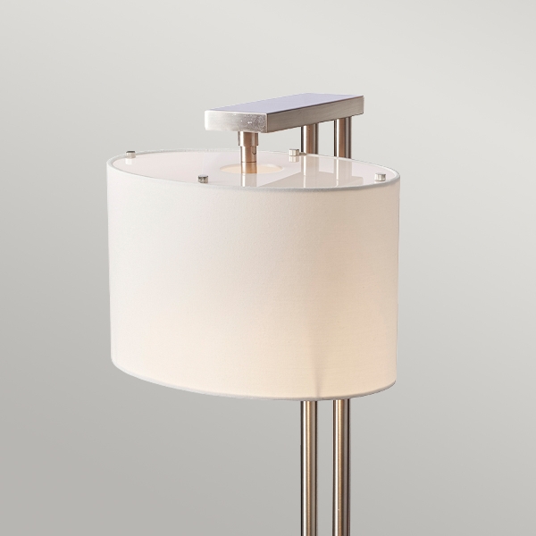 Belmont 1 Leuchte Tischlampe - Gebürstetes Nickel der Firma Elstead