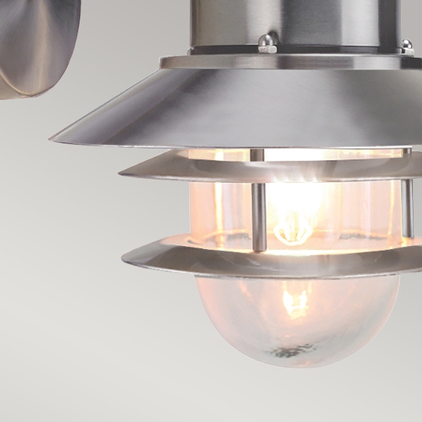 Kopenhagen 1 Licht Wandlaterne - Edelstahl 304 gebürstet der Firma Elstead