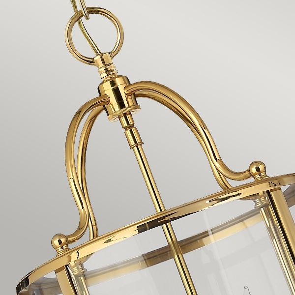 Gentry 4 Light Medium Pendelleuchte - Messing poliert der Firma Elstead