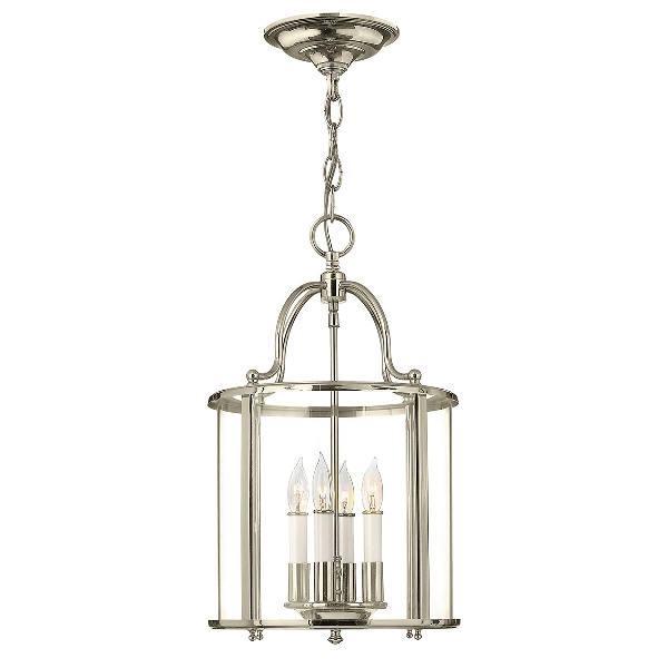 Gentry 4 Light Medium Pendelleuchte - Nickel poliert der Firma Elstead