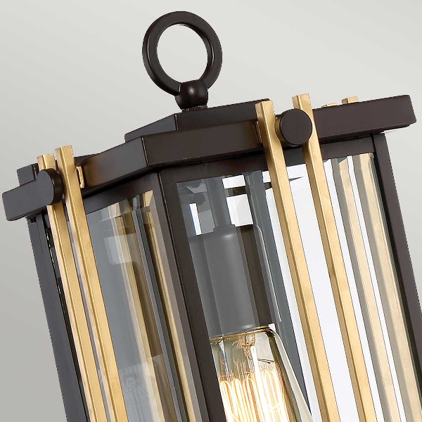 Goldenrod 1 Light Medium Wandlaterne - Western Bronze der Firma Elstead