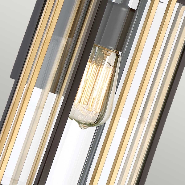 Goldenrod 1 Light Medium Wandlaterne - Western Bronze der Firma Elstead